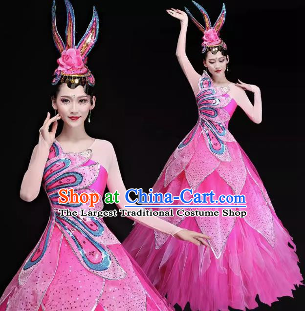 Song Accompaniment Dance Opening Dance Big Swing Skirt Performance Costume Atmospheric Large Scale Stage Dance Stage Performance Women Suit