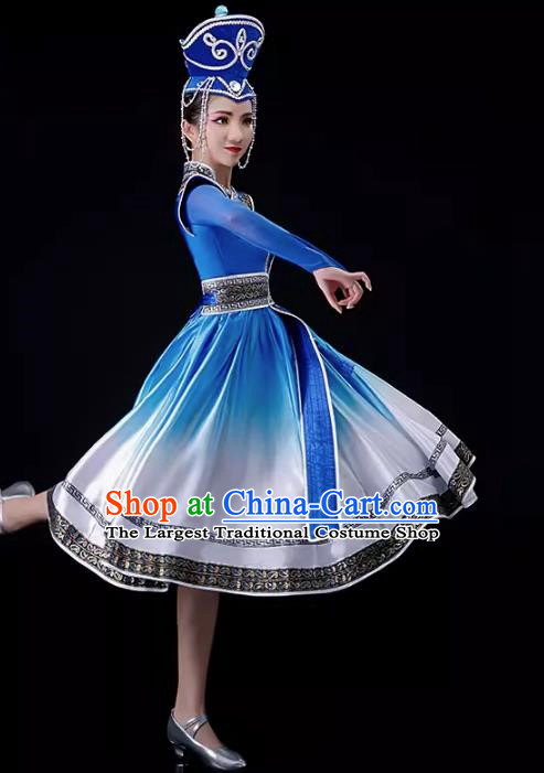 Mongolian Dance Costumes Women Ethnic Minority Dance Costumes New Suit Opening Dance Big Swing Skirt Costumes