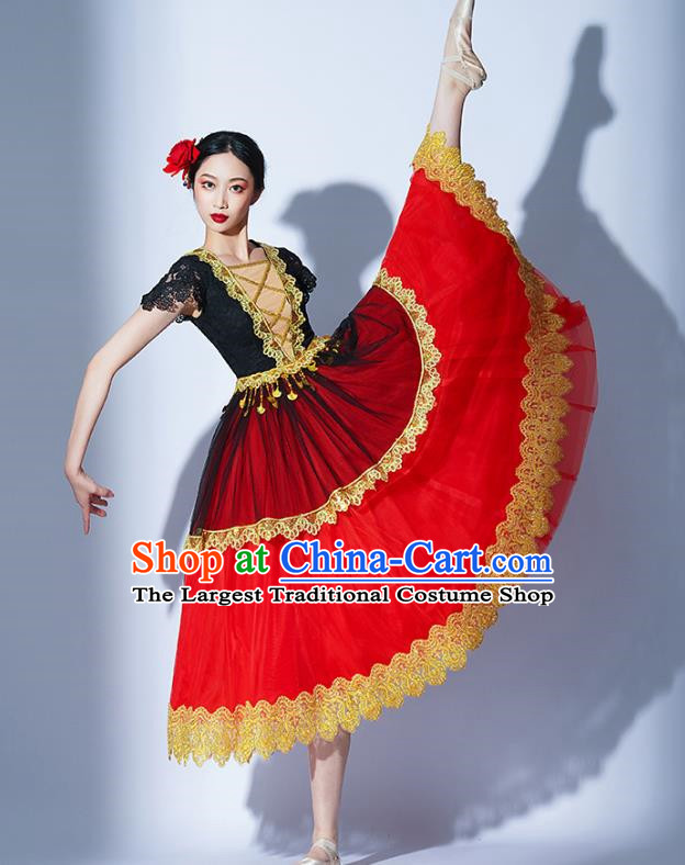 Drama Performance Costumes Spanish Dance Ballet Skirt Opera Stage Costumes Opening Dance Modern Dance Tap Dance