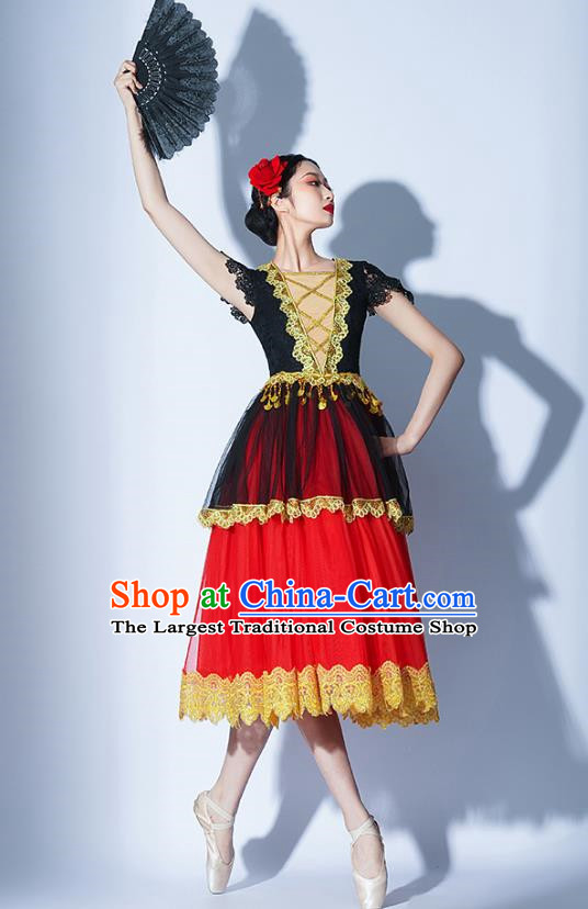 Drama Performance Costumes Spanish Dance Ballet Skirt Opera Stage Costumes Opening Dance Modern Dance Tap Dance