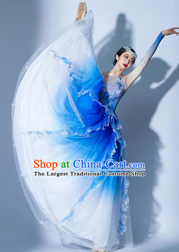 Opening Dance Big Swing Skirt Costumes Chorus Recitation Accompaniment Dance Costume Ballroom Dance Big Swing Skirt Dress