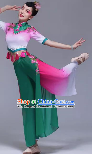 Bamboo Hat Dance Performance Costume Yangko Performance Costume Square Dance Suit Jiaozhou Yangko Dance Costume