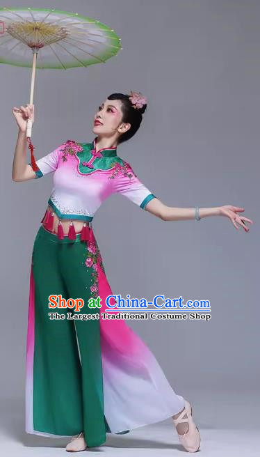 Bamboo Hat Dance Performance Costume Yangko Performance Costume Square Dance Suit Jiaozhou Yangko Dance Costume