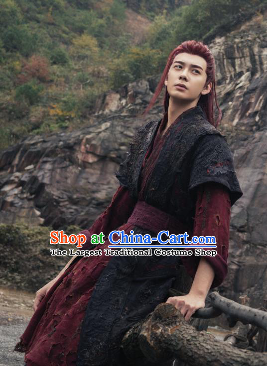 China Romantic Drama The Starry Love Young Warrior La Mu Clothing Ancient Swordsman Costumes