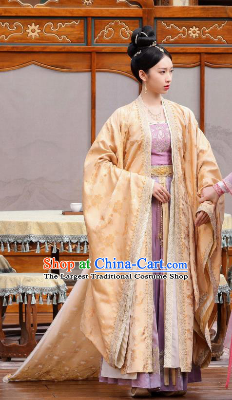 China Ancient Court Empress Clothing Song Dynasty Royal Woman Dress TV Series New Life Begins Yuan Ying Garment Costumes