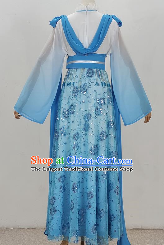 Blue Palace Lady Costumes Costumes Opera Dance Performance Costumes Yue Opera Huangmei Opera Drama Girl Clothes