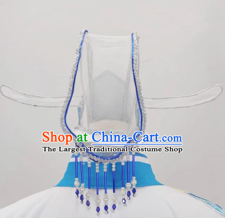 Yue Opera Jade Dragonfly Nun Headdress Ancient Costume Huangmei Opera Nunnery Recognition Mother Opera Hair Crown