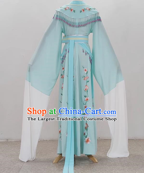 Light Green Shaoxing Opera Hua Dan Costume Costumes Miss Costumes Opera Stage Performance Costumes