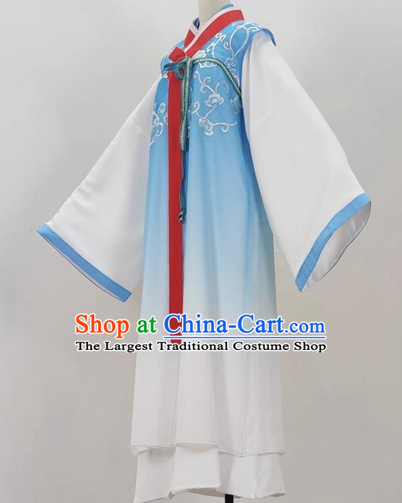 Light Blue Drama Chunxiang Chuan Costumes Ancient Costumes Yue Opera Costumes Menglong Xiaosheng Clothes Huangmei Opera Vests Opera Costumes