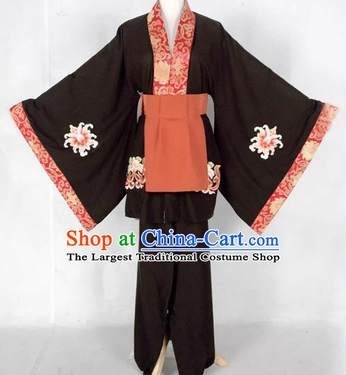 Black Drama Zhu Bajie Costumes Ancient Costumes Shaoxing Opera Huangmei Opera Costumes Large Sleeved Xiaosheng Clothes