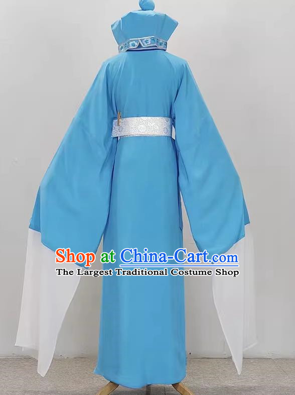 Silk Flower Delivery Club Embroidered Slant Collar Xiaosheng Yi Costume Drama Opera Yue Opera Cantonese Opera Qiong Opera Huangmei Opera