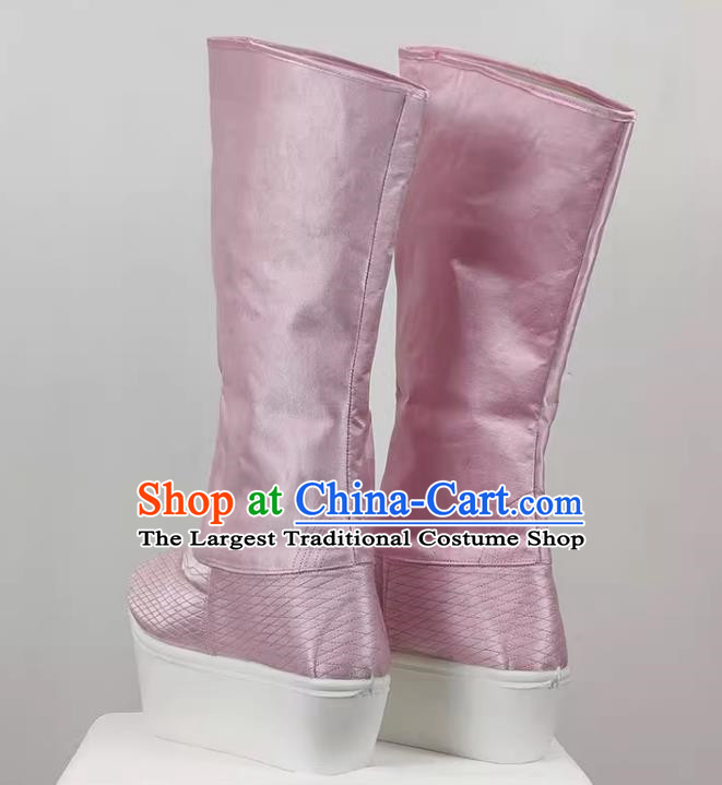 Yue Opera Meng Lijun Satin Nano Bottom 2 Inch High Top Performance Shoes Drama Opera Yue Opera Huangmei Opera Dance