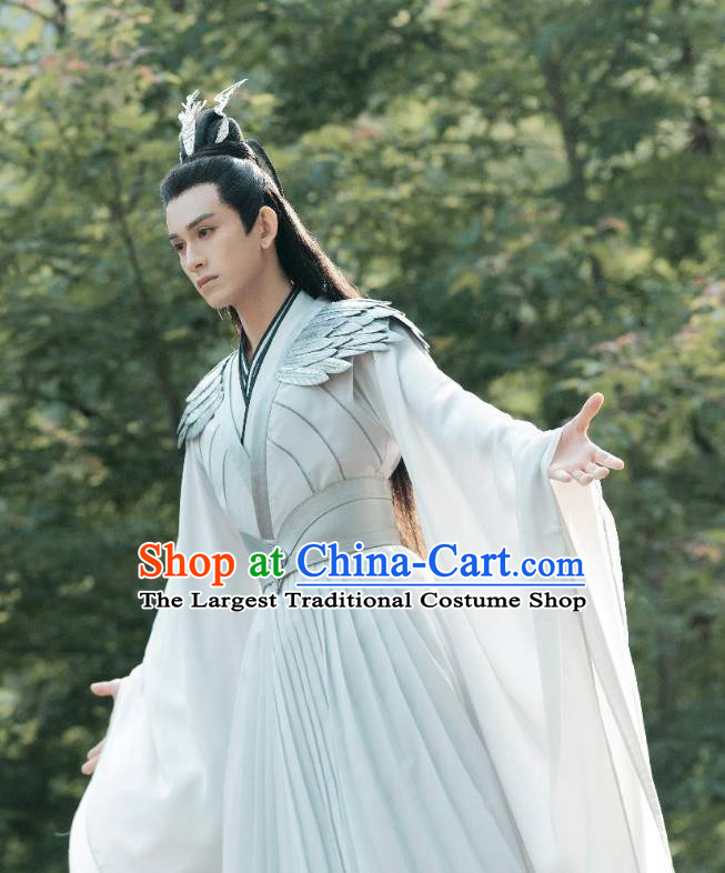 China Ancient Swordsman Clothing TV Series Miss The Dragon Destiny God Costumes