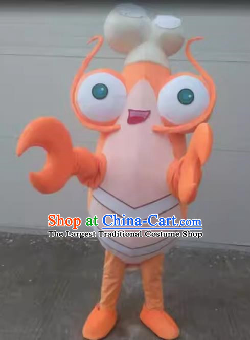 Orange Lobster Underwater World Mascot White and Yellow Penguin Animal Bai Mengsha Doll Costume Swan Person Wear Doll Costume Ragdoll Costume