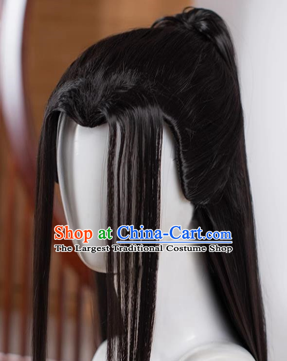 The Animated Version of The Demonic Patriarch official Cooperation Warm Wig Derivative Props Male False Hair Female Black