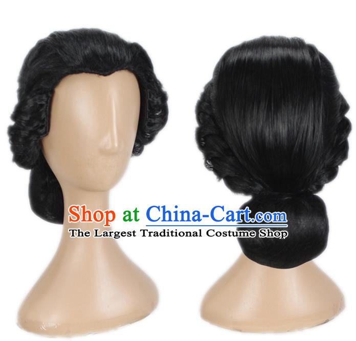 COS Avatar Guvira Hair Bun Black Women Cosplay Wig