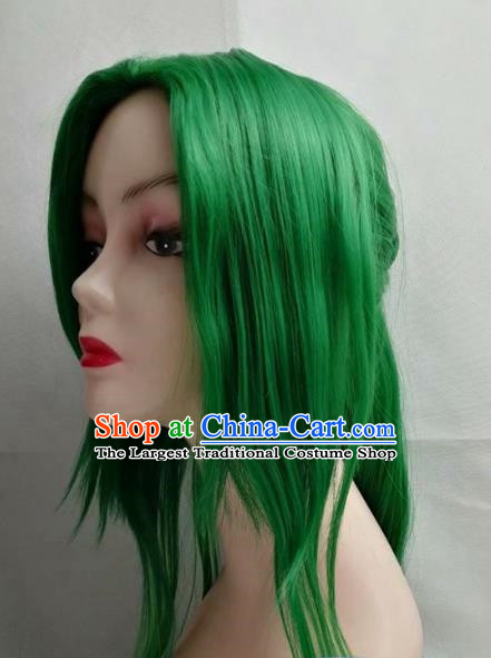 Fire Emblem COS Dawn Goddess Irenecia Green Cosplay Wig