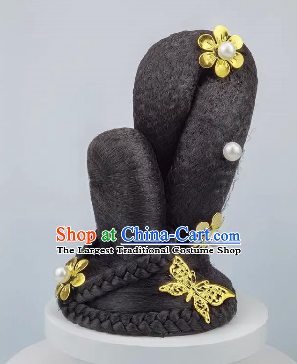 Ancient Costume Dunhuang Headdress Feitian Dance Wig Auspicious Goddess Hair Accessories Ethnic Dance Accessories Fantasy Chang'an Hanfu