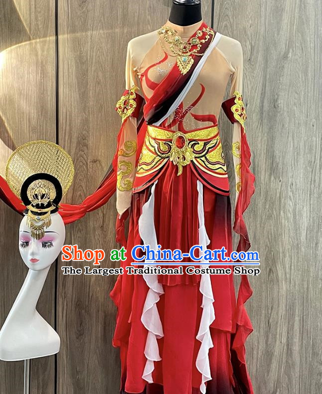 Classical Dance Folk Dance Dunhuang Feitian Dance Performance Costumes Music And Dance Exotic Styles Western Region Pipa Dance