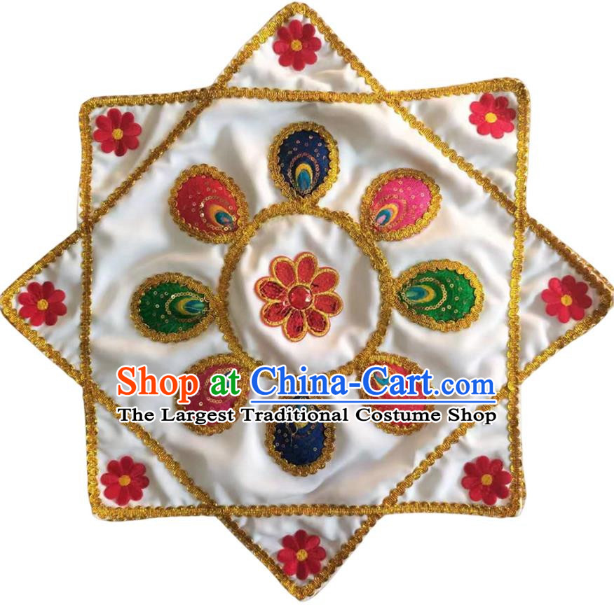White Handkerchief Flower Dance For Two People Handkerchief Dance Square Dance Special Northeastern Twisted Chinese Yangko Octagonal Scarf For Grade Examination