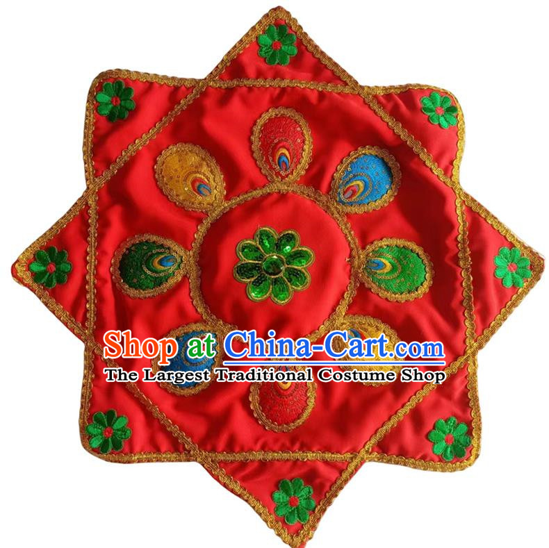 Red Handkerchief Flower Dance Two Person Handkerchief Dance Square Dance Grade Examination Special Northeast Twist Chinese Yangko Octagonal Scarf