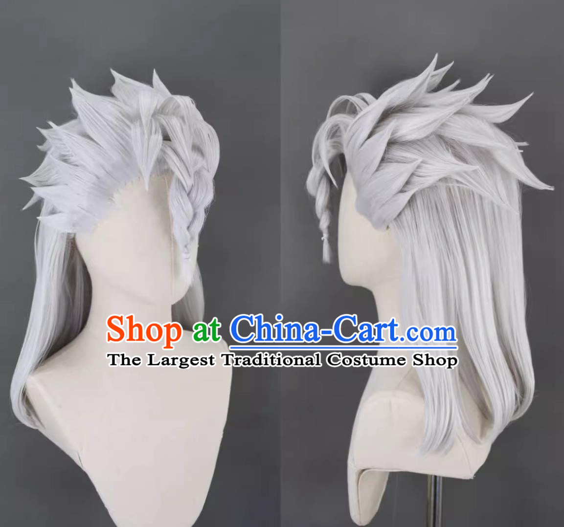 Cosplay Wig Black Five-Leaf Clover Cos Nozel Hilba Four-Leaf Clover Nozel Leader