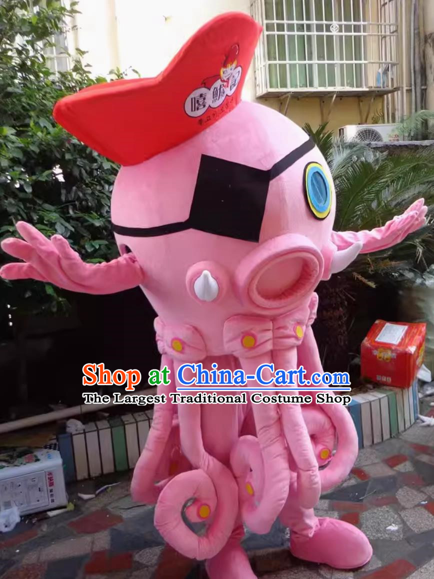 Large Marine Animal Mascot Doll Costume Octopus Octopus Humanoid Doll Clothes Adult Wear Set