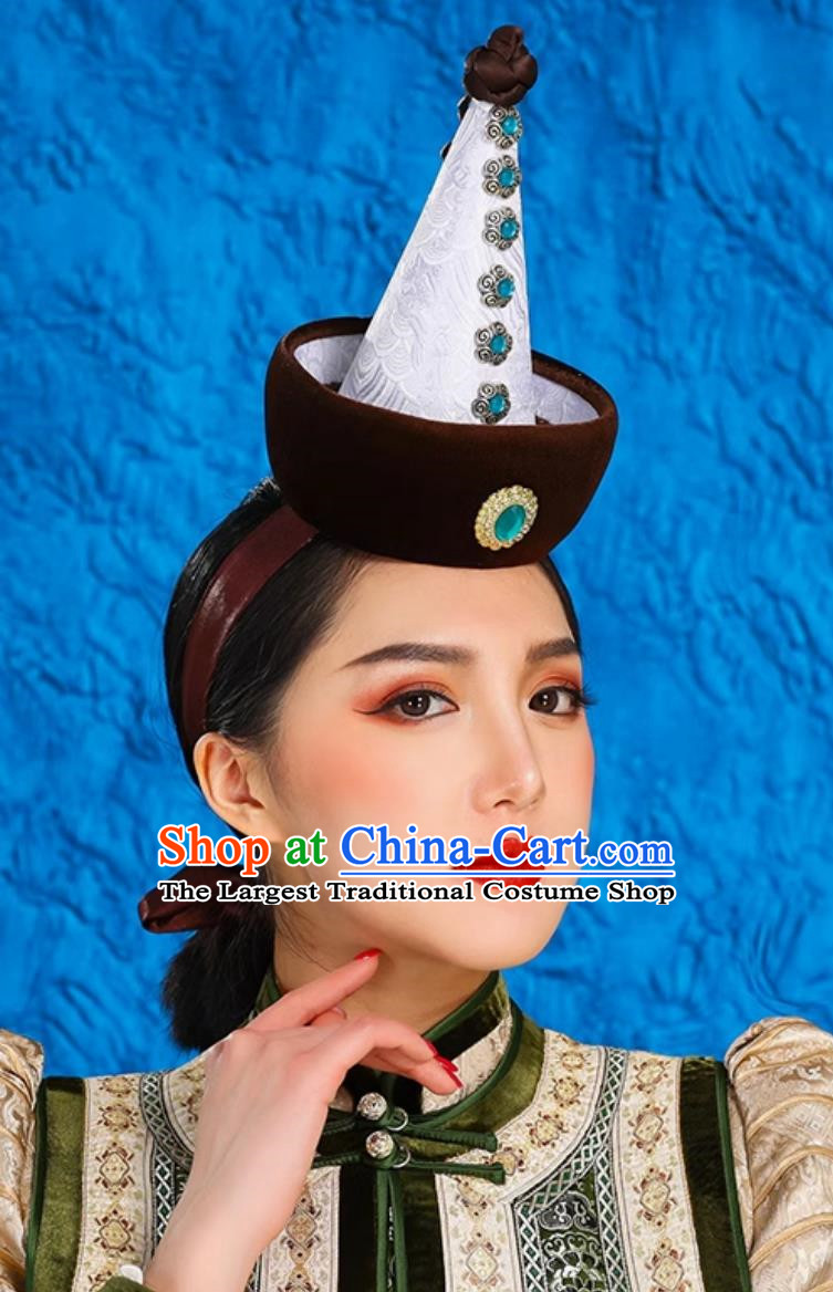 Ethnic Style Ancient Crown Mongolian Headdress Exotic Style Hat