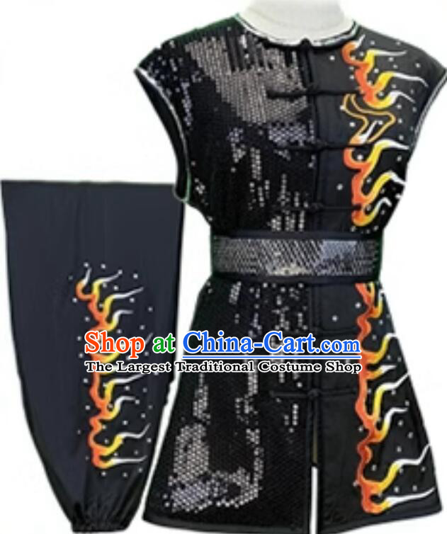 Professional Wushu Competition Embroidered Tiger Outfit Chinese Martial Arts Nanquan Costumes Traditional Kung Fu Training Uniform