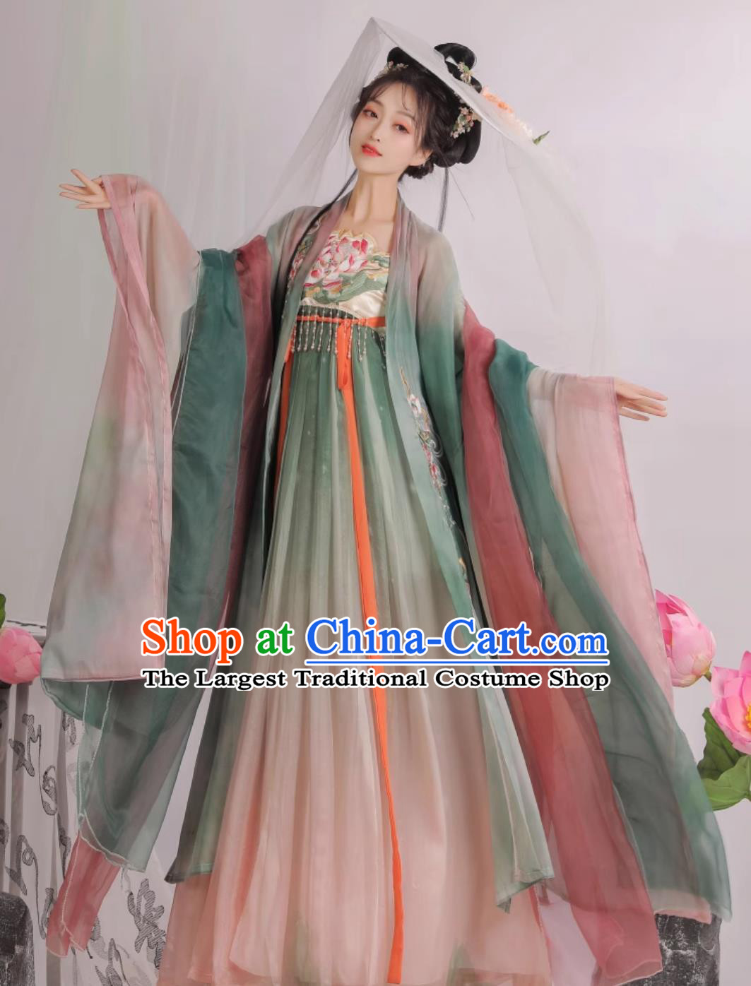 China Ancient Palace Princess Costumes Chinese Traditional Clothing Tang Dynasty Woman Hanfu Dresses