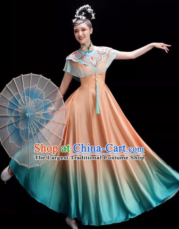 Chinese Spring Festival Gala Performance Clothing Modern Dance Dress Classical Dance Costume Female Umbrella Dance Garment