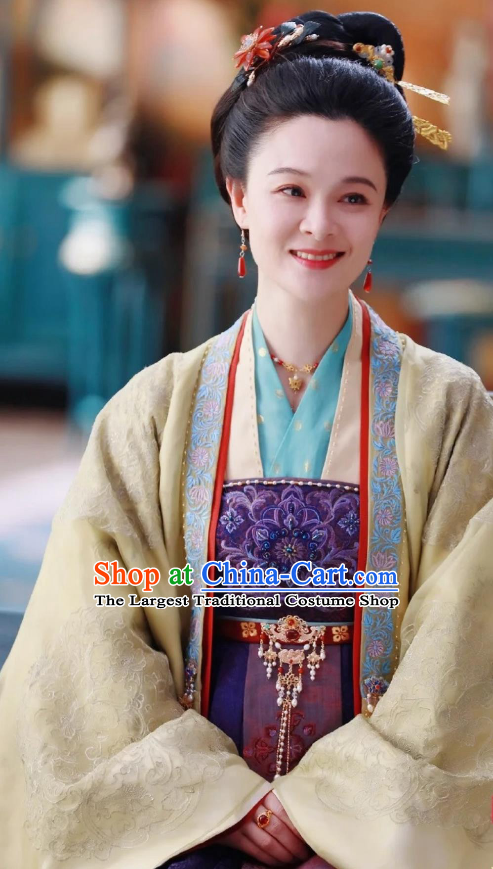 Ancient Chinese Tang Dynasty Noble Mistress Clothing Romantic Drama Wrong Carriage Right Groom Dame Qi Dresses