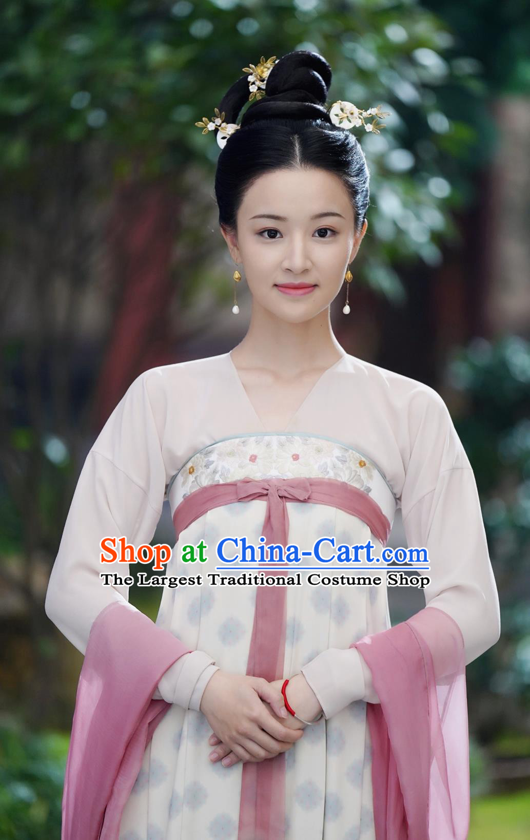 Ancient China Hanfu Traditional Servant Woman Garment Costumes Chinese TV Series The Promise of Chang An Lin Zhen Er Dress