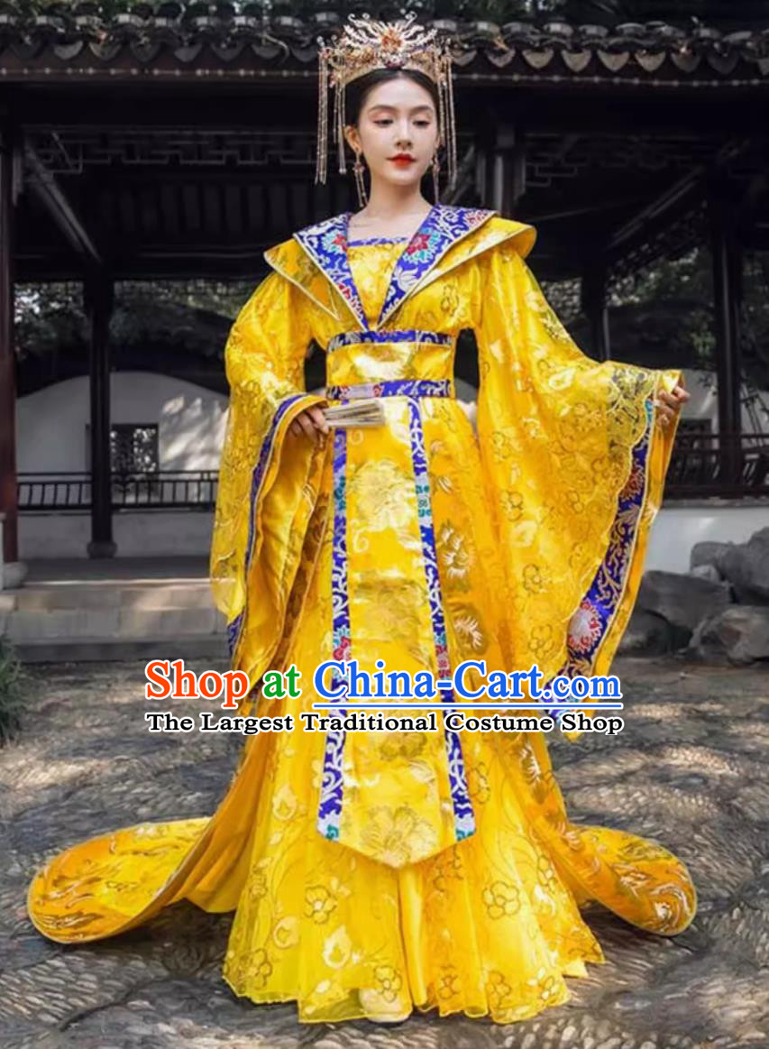 Tang Dynasty Empress Costumes Ancient Chinese Clothing Traditional Hanfu Online Shop Wide Sleeve Dress