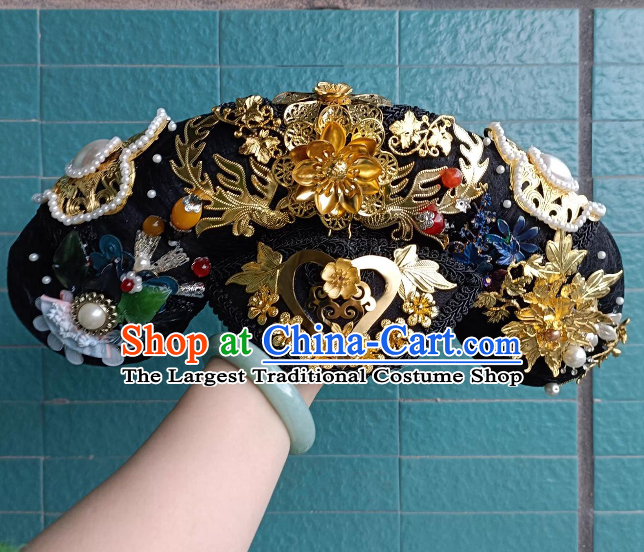 Empresses In The Palace Consort Hua Headdress Qing Dynasty Royal Empress Dianzi Crown Headwear Ancient Chinese Court Hair Ornaments
