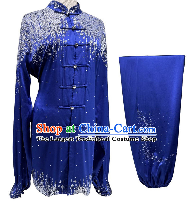 Galaxy Diamond Tai Chi Suit Chinese Wushu Competition Costume Tai Chi Performance Clothing