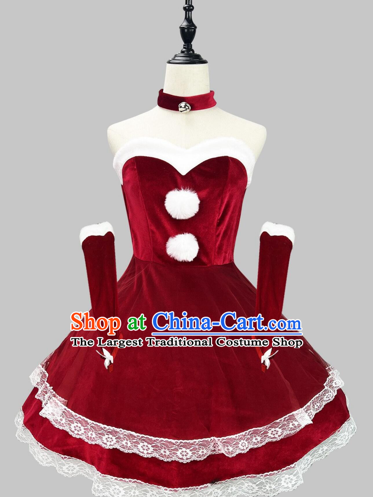 Christmas Costume Stage Performance New Year Party Dress Sexy Christmas Outfit Bunny Girl Rabbit Suit