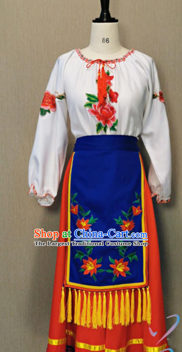 Russian National Performance Costume Traditional Stage Performance Dress