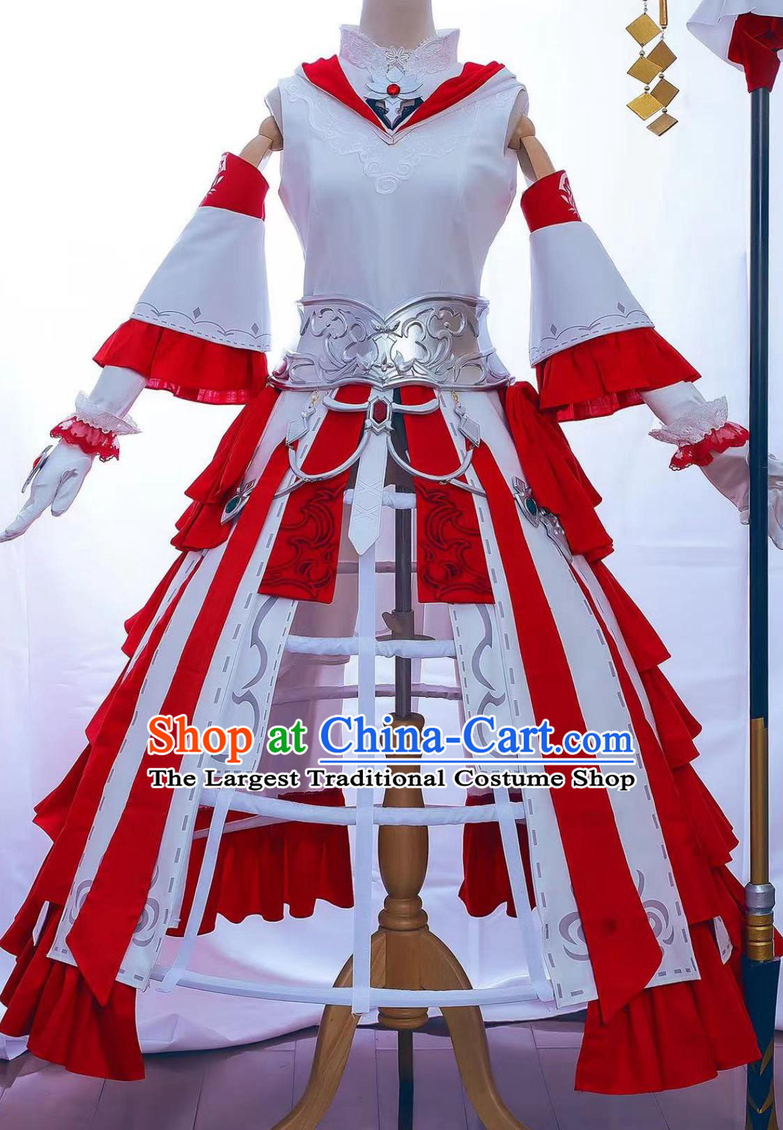 Final Fantasy XIV White Mage Dress Halloween Cosplay Manifestation Costume Set