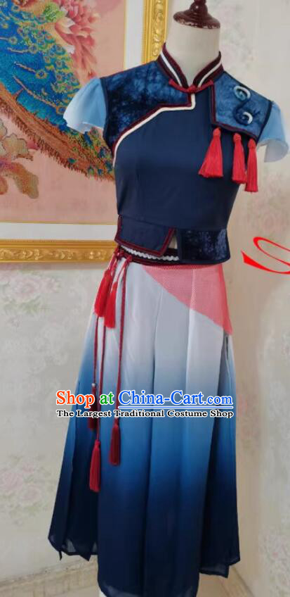 Tanka Women Performance Outfit Lingnan Dance Performance Costume Ethnic Minority Performance Clothing