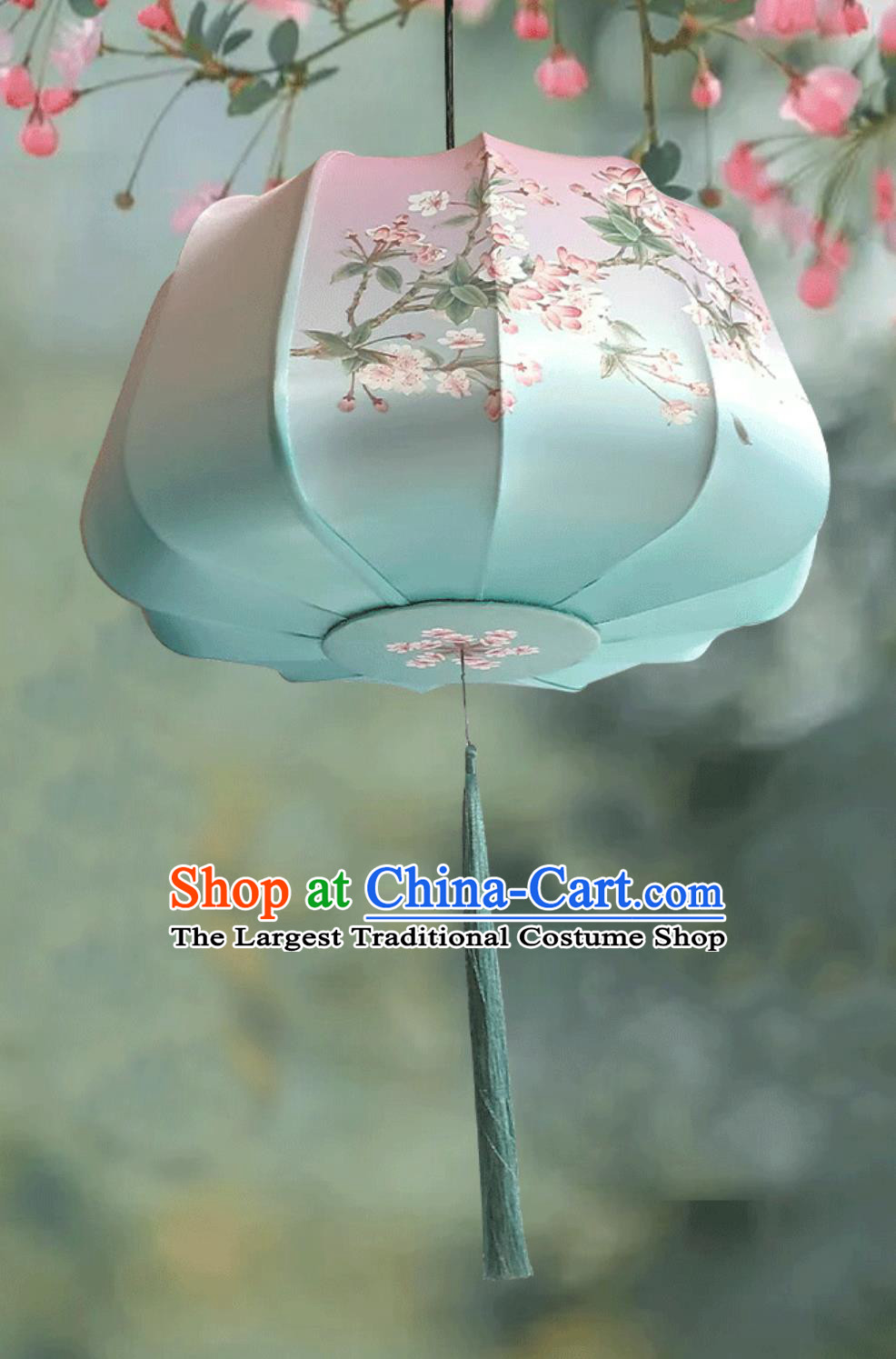 Festival Celebration Silk Lantern Chinese Mid Autumn Festival Lantern Printed Pumpkin Lamp