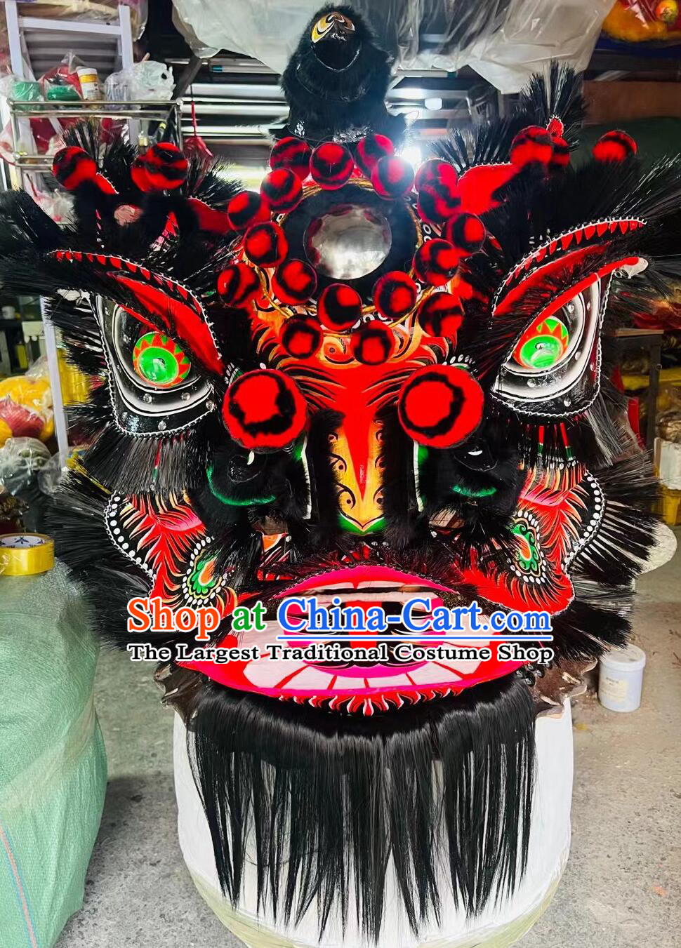 Super Chinese Dancing Lion Traditional Zhang Fei Lion Celebration Lion Dance Costumes Complete Set