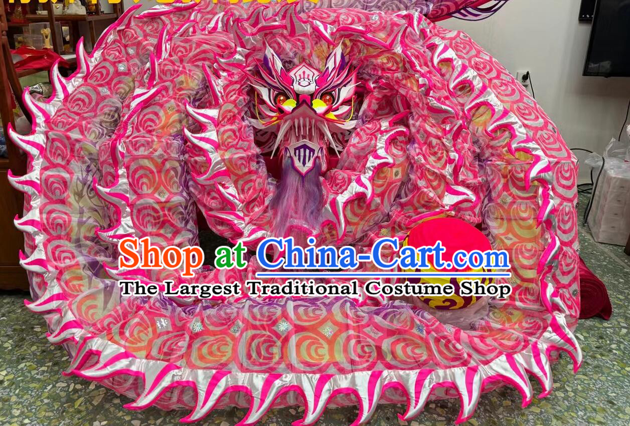 Professional Competition Dragon Dancing Equipment Chinese Parade Dragon Dance Costume Celebration Fluorescent Dragon