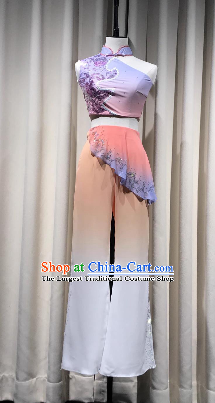 Qian Drum Ensemble Spring Of Yimeng Spring Play Chinese Classical Dance Costume Stage Performance Outfit