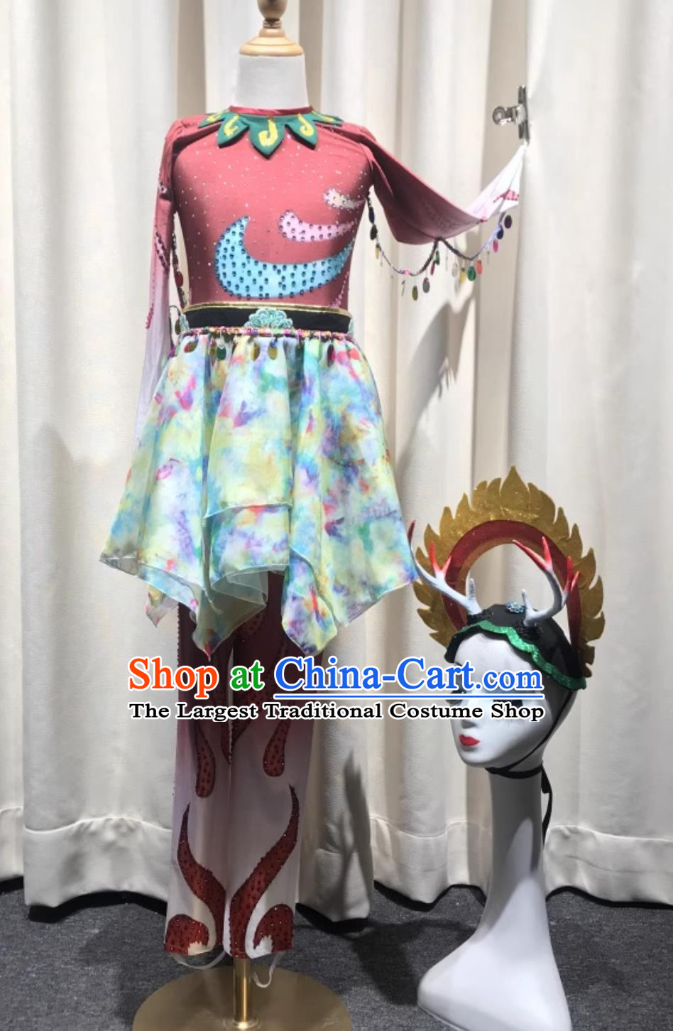 Nine Colored Deer Group Dance Clothing Customized Dance Performance Outfit