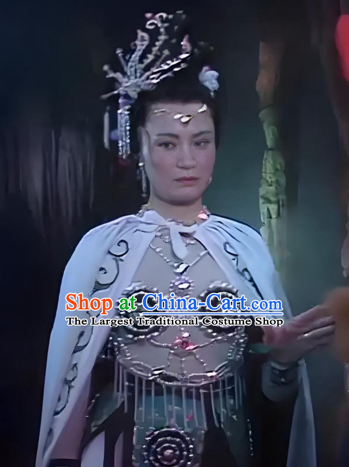 86 Version Journey To The West Bai Gu Jing Costume TV Drama Stage Performance Ancient Queen Clothing