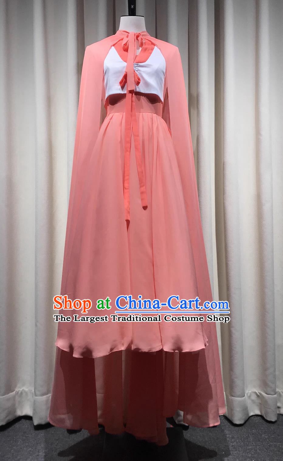 Watermelon Red Guyu Dance Group Dance Clothing 12th Lotus Award Korean Ethnic Women Group Dance Performance Costume