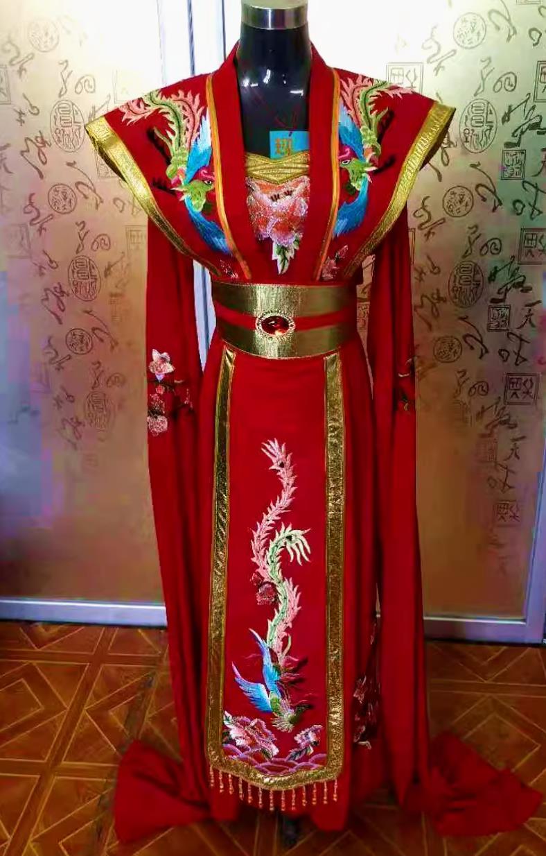 Red Ancient China Princess Imperial Concubine Clothing Chinese Opera Actress Costume Traditional Drama Empress Dress