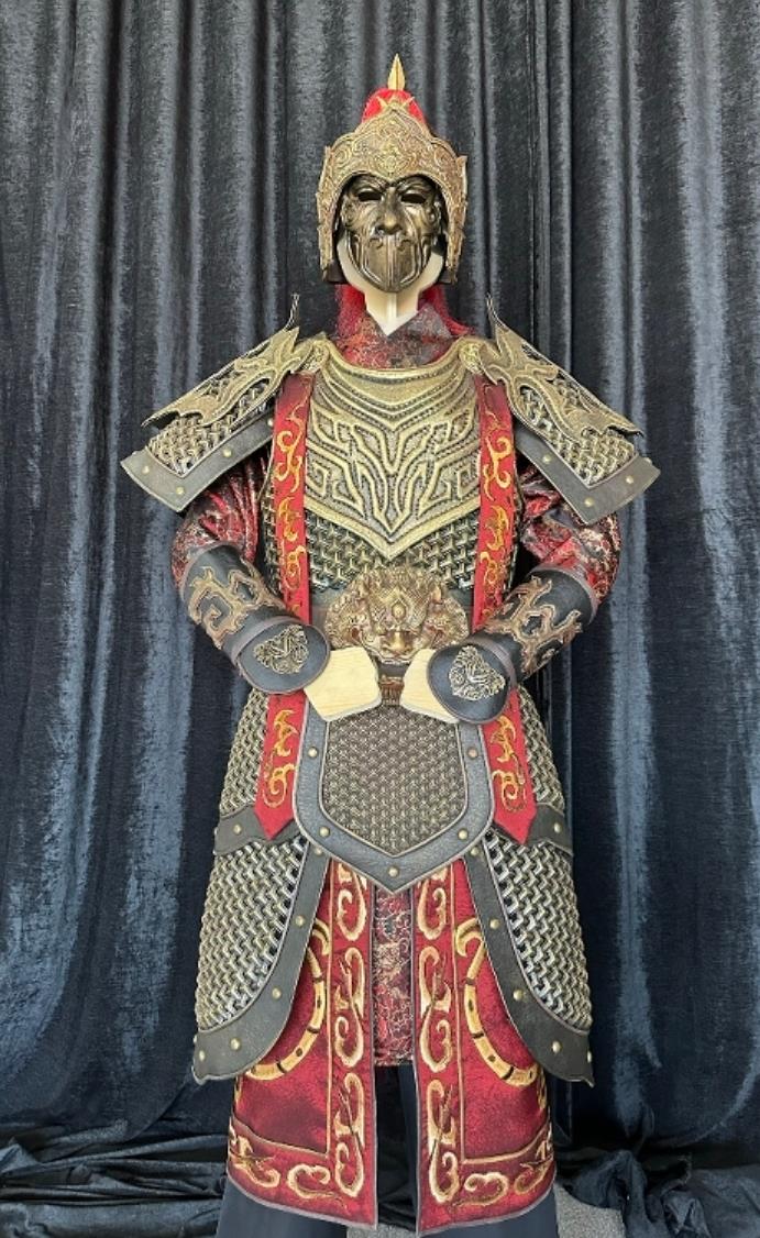 Ancient General Armor War Robe Song Dynasty Armor Traditional Chinese Soldier Performance Costume