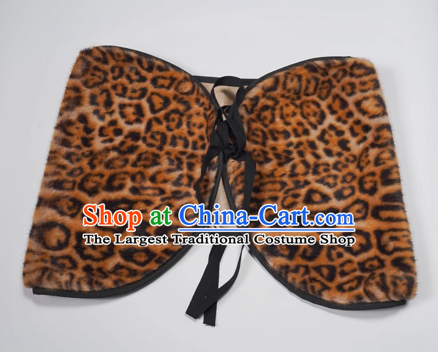 Chinese Armor Accessories Handmade Waist Guard Leopard Belt Girdle Han Yao